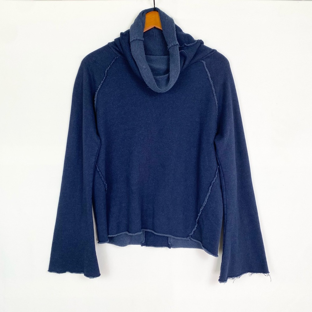ALALA‎ Riki Cowl Neck Bell Sleeve Pullover Sweatshirt Relaxed Fit Casual Size S